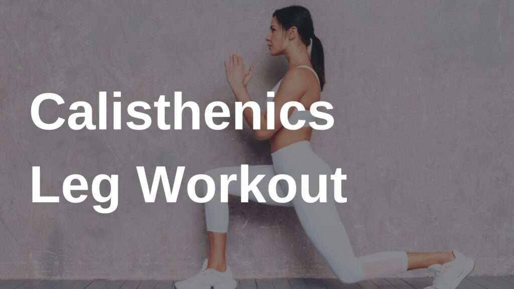 calisthenics leg workout