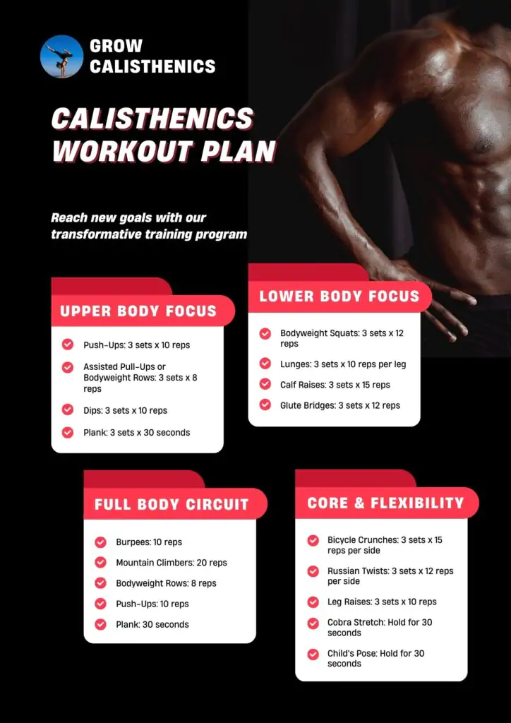 calisthenics workout plan